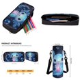 thumbnail image 7 of Yuyamidu Blue Axolotl Kids School Backpack Set, 4 Pieces with Lunch Bag, Pencil Case and Water Bottle Carrier, Large Capacity Backpack for Elementary, Middle School and Travel, 7 of 7