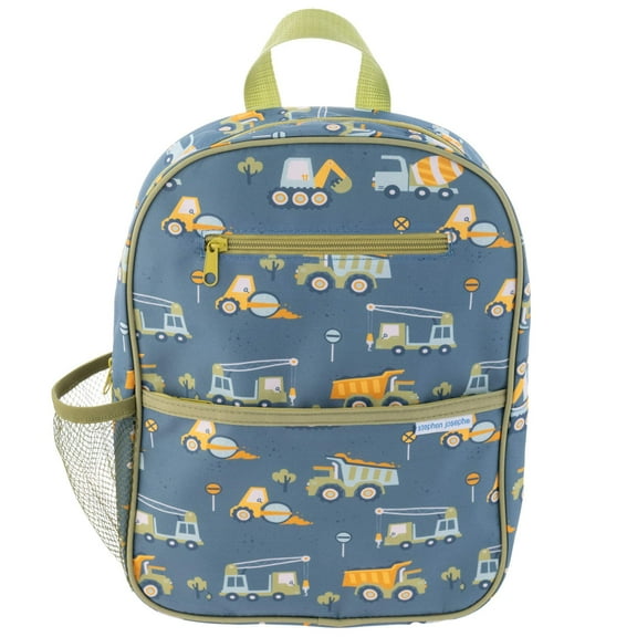Stephen Joseph, Junior Backpack, Multiple Pockets, School Bag for Boys and Girls, Construction