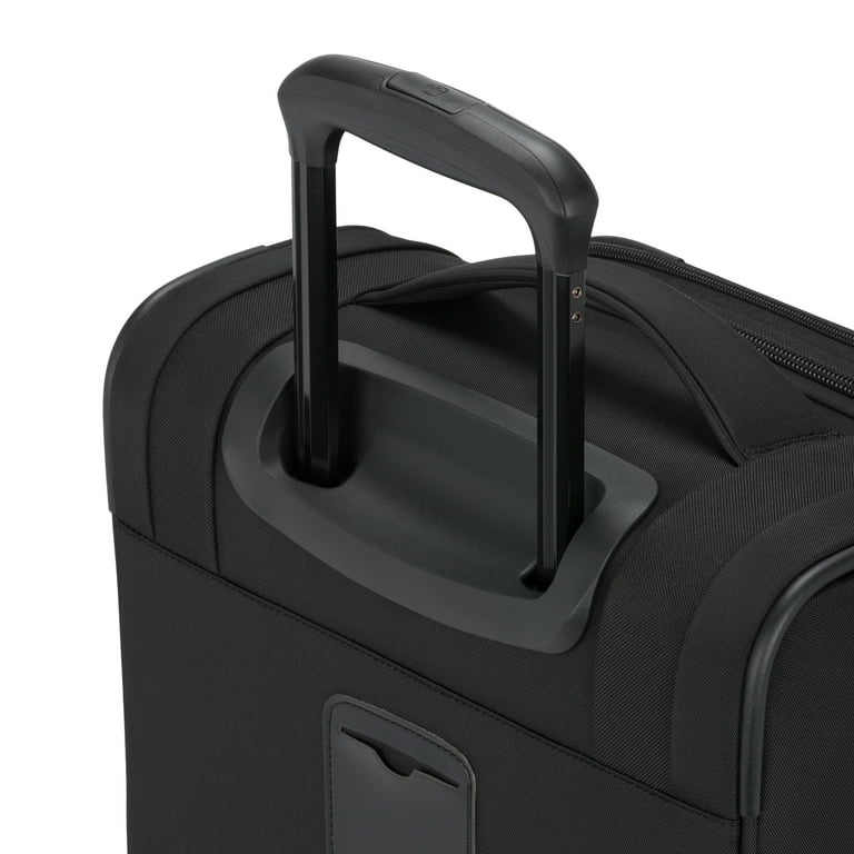 SWISSGEAR Stride Expandable Carry-On Spinner Luggage, Black, 8