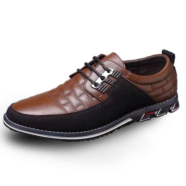 Zapatos casuales de hombre con bordado cuadrado de gran tamaño, zapatos de tendencia para hombre