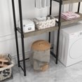 thumbnail image 3 of 5-Tier Wood Over The Washer and Dryer Storage Shelf,Laundry Room Organization Space Saving Laundry Drying Clothes Racks,Adjustable Height Bathroom Shelf,for Home, Laundry Room, 3 of 7