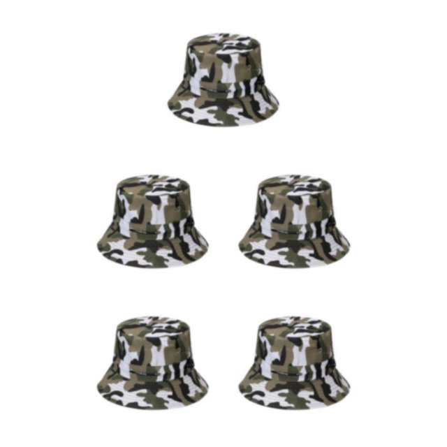 Maytalsory 1/2/3/5 Wide Application Hat For Sun Protection And Comfort Sunscreen Sunscreen Fisherman Cap Sunshade disruptive pattern2 58cm 5PCS