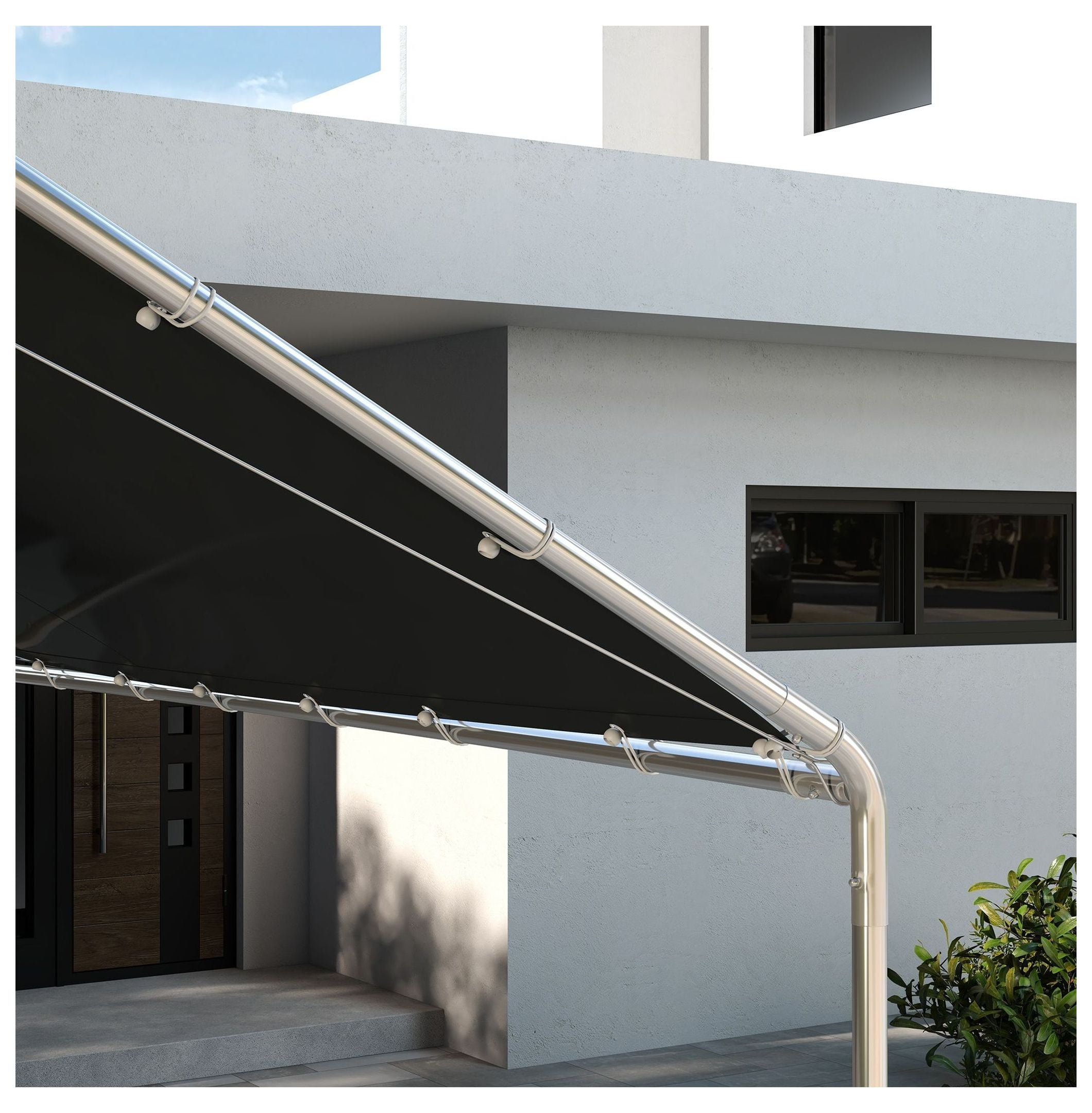 10x20ft Carport Canopy Replacement - UV Resistant - Charcoal - with Bungee Cords - Fits 84C-159 Series - Outdoor Car Cover
