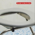 thumbnail image 2 of tamizeot Chaise Pliante pour Toilettes de Salle de Bain 100KG Tabouret Portable Réutilisable pour Personnes Âgées Hôtel Extérieur Randonnée, 2 of 6