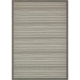thumbnail image 1 of Unique Loom Outdoor Border Collection Transitional Indoor & Outdoor Casual Striped Tonal Moroccan Area Rug, 8 Feet x 11 Feet 4 Inch, Gray/Dark Gray, 1 of 1