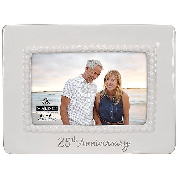 25th Anniversary Special Ceramic 6x4 frame by Malden - 4x6