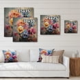 thumbnail image 4 of Designart "Colorful Pansies love expression I" Floral Print on Natural Pine Wood, 4 of 5