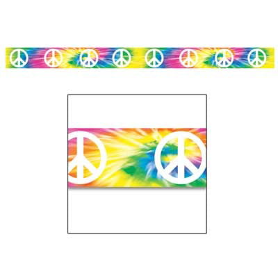 Peace Sign Plastic Party Tape
