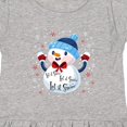 thumbnail image 4 of Inktastic Holiday Snowman Girls Toddler Dress, 4 of 5