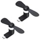 thumbnail image 1 of Mini Ventilador USB C 5W BlitzBlack 2Pzas Negro 5W Silicón+Plástico Ventilador USB-C., 1 of 1