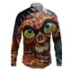 thumbnail image 3 of Camisas de manga larga con estampado 3D de pizza para hombre, camisas de hip-hop de calle de primavera y otoño, blusas góticas casuales de moda para hombre Y2k, 3 of 5