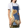 thumbnail image 4 of Yiaed Cows Cattles Print Kitchen Apron with Hand Wipe Pockets,Big Pocket,Aprons for Women with Pockets, Waterproof for Cooking Baking, 4 of 7