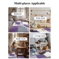 thumbnail image 6 of Abstract Purple Area Rug for Bedroom 2.7x5 Ft White Gray Gradient Graffiti Color Block Super Soft fuzzy Throw Rug Non-Slip Fluffy Plush Indoor Floor Carpet for Living Room Nursery Home Decor, 6 of 8