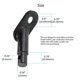 thumbnail image 2 of juegos de acopladores de remolque de bicicleta, conector de acero, adaptador de enganche de remolque de bicicleta, acoplador de montaje de enganche de remolque con herramienta múltiple Snowflake 18 en, 2 of 5