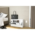 thumbnail image 3 of Polifurniture White Shoe Storage Cabinet for 8 Pairs of Shoes, 3 of 9