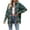 Green, variant on HOWPAY Plaid Shirts for Women Long Sleeve Button down Collared Business Classic Casual Shirts Stretch Lightweight Soft Fall Clothes Green L
