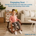 thumbnail image 4 of ECR4Kids Bentwood Reading Rocking Chair with Armrests and Cushion, Montessori Furniture, Dark Walnut, 4 of 9