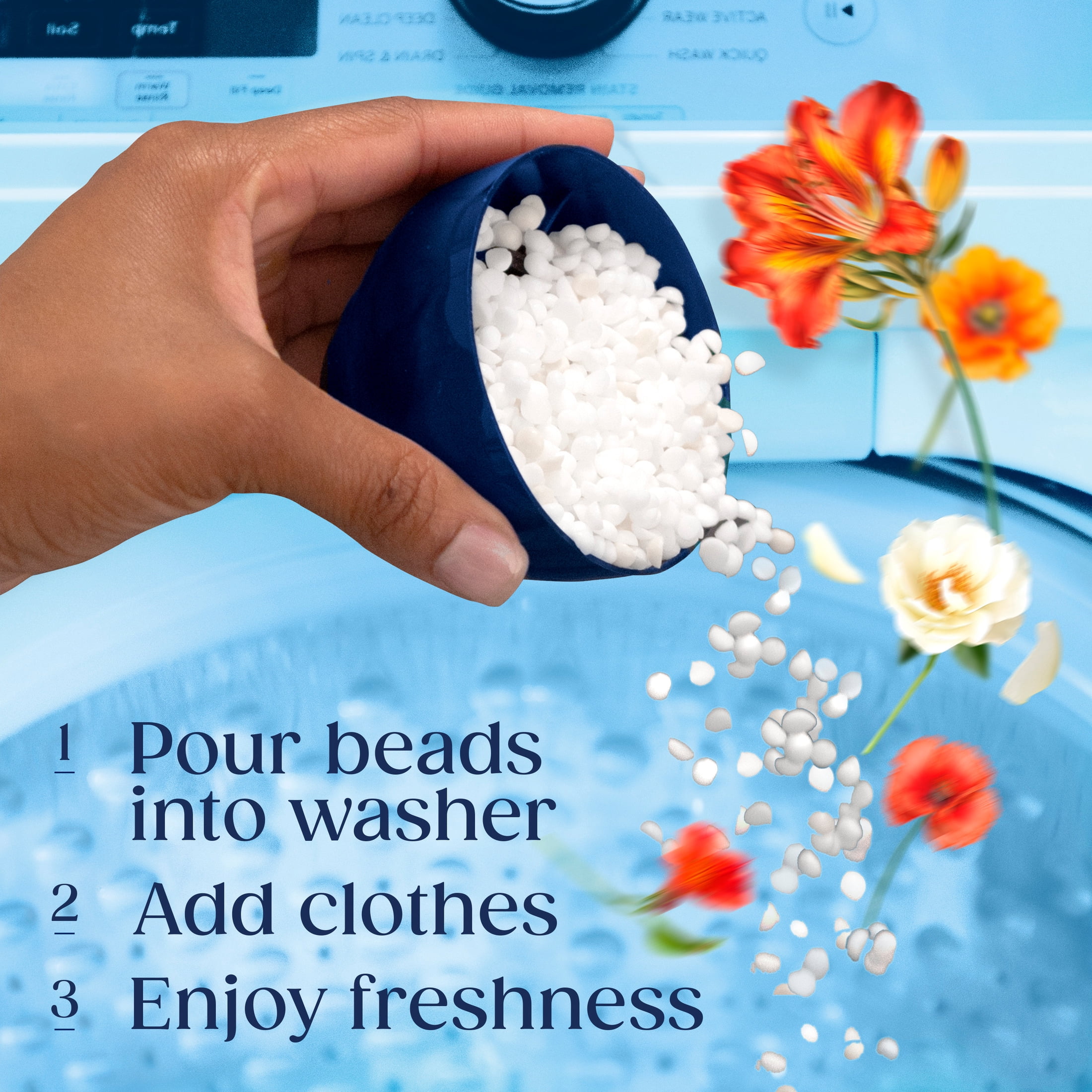 Downy Boutique Botanicals In Wash Laundry Scent Booster Beads, CITREA Scent, 4.8 oz