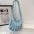 thumbnail image 4 of Bolso Nube para Mujer Bandolera Informal Nailon Acolchado Gran Capacidad (azul Claro), 4 of 9