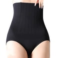 thumbnail image 1 of Eashery Panties Women's Hi Cut Brief Panties Breathable Seamless Underwear Black X-Large, 1 of 4