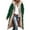 Green, variant on Black and Friday Clothing Sales Idoravan Women's Quilted Puffer Coat,Women's Winter Casual Loose Fashion Color Pocket Zippered Tops Reversible Long Cotton Coat Green XXXL