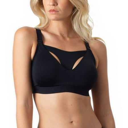 

Project Me by HOTmilk Defy Crop WireFree Molded Nursing Bra (PMDC) 36 E/F Black