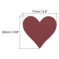 thumbnail image 2 of Unique Bargains Patchs Cœurs Rouge Foncé Patch Thermocollant Brodé 2.8x2.68 Pouces Réparation Vêtements Sac à Dos 20 Pcs, 2 of 6