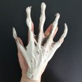 thumbnail image 4 of 1 Paire Main de Squelette d'Halloween Réaliste Taille Réelle Réutilisable Maison Hantée Festival des Fantômes Accessoires Effrayants Décoration de Fête Main de Zombie Fournitures de Fête, 4 of 7