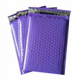 thumbnail image 1 of ProLine #5 Extra Wide 10.5x16 inches Purple Poly High Bubble Mailers Padded Envelopes Bubble Mailers (100), 1 of 4