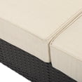 thumbnail image 5 of Estelle 4 Piece Outdoor Wicker Chat Set, Multibrown and Beige, 5 of 15