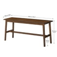 thumbnail image 4 of HOOBRO 39.3'' Bamboo Dining Bench, Farmhouse Kitchen Table Bench, Kitchen & Living Room Furniture, Easy to Assemble, Sturdy and Stable, Mocha MA03CD01G2, 4 of 10