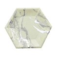 thumbnail image 7 of BalsaCircle 25 Ivory 8.5" Hexagon Silver Marble Design Disposable Paper Salad Plates Wedding Tableware, 7 of 7