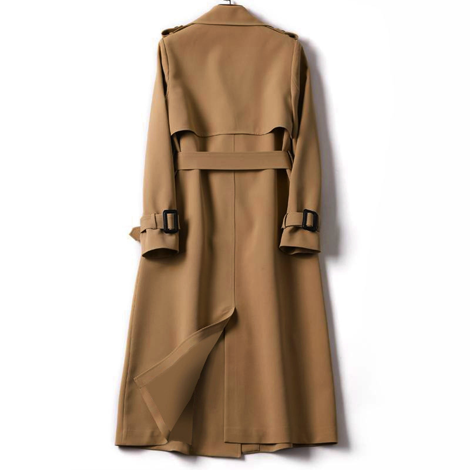 新品　deres weightlessness silk trench coat A NAIMA SILK FEEL BELTED TRANSITION TRENCH COAT IN GOLD – ELK NY