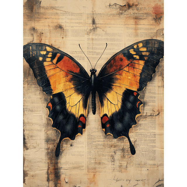 Qisvanset 12x16 Inch New Creation Butterfly Canvas Wall Art, Bible Verse Religious Poster Art Household Wall Decor