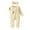 Beige, variant on Baby Long Sleeve Footless Pajamas Infant Baby Boys Girls Long-Sleeved Romper Zipper Candy Color Striped Cloth Foot Crawl Clothes Suit New Casual Winter Jumpsuits Pinks 6-12 Months
