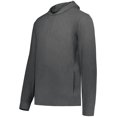 thumbnail image 2 of Holloway B23964944 Eco Revive Youth Ventura Soft Knit Hoodie, Carbon Heather - Medium, 2 of 2