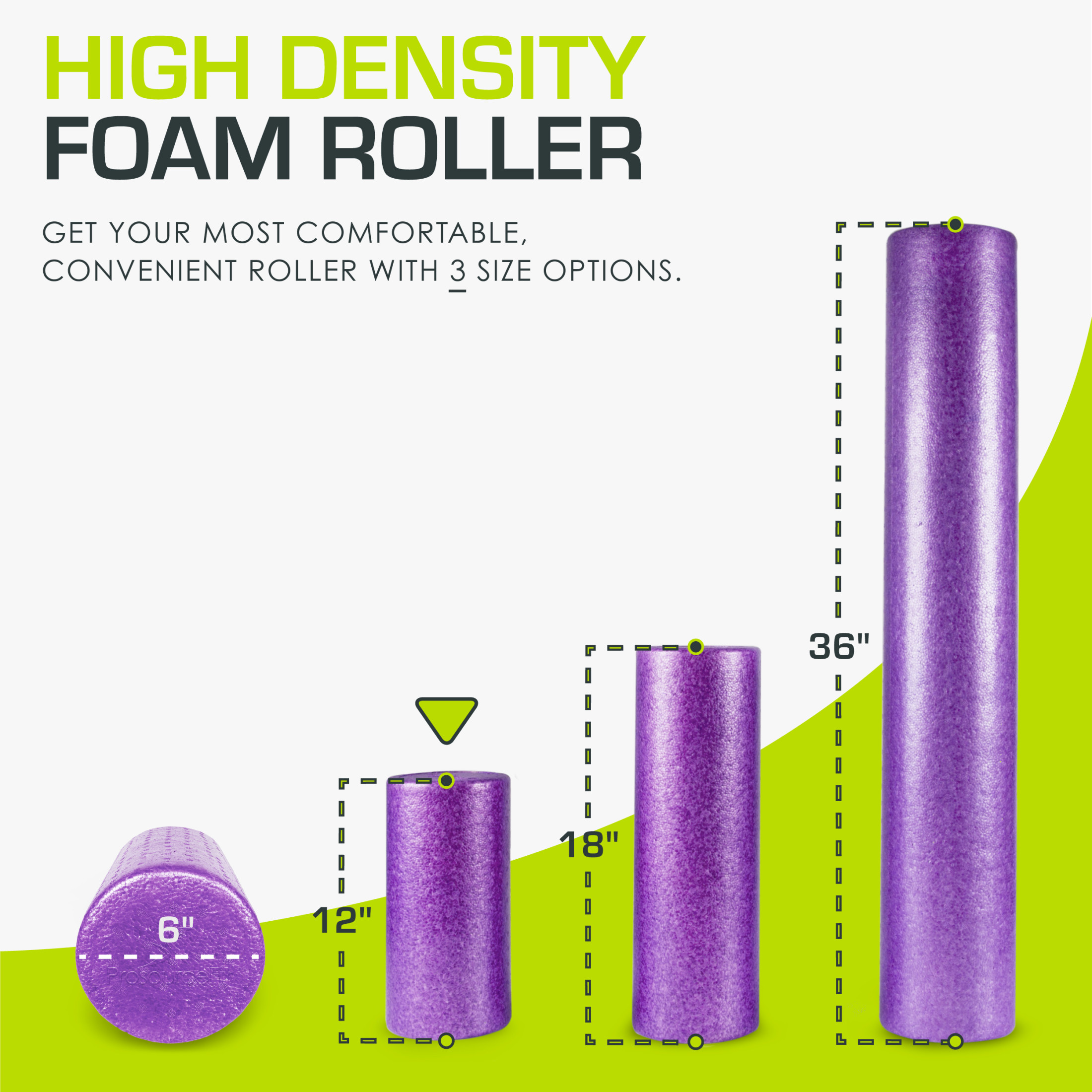 Prosourcefit High-Density Foam Roller 12 In Purple photo 2
