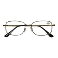 thumbnail image 2 of 1 Pair Men's & Women's Metal Frame Clear Lens Reading Glasses Fashion Classic Readers, 2 of 6