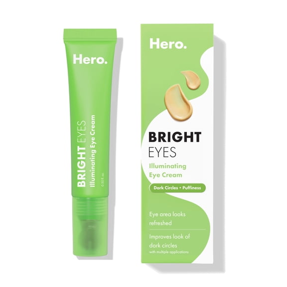 Hero Cosmetics Bright Eyes Illuminating Eye Cream for Undereye, 15ml Tube