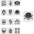 thumbnail image 2 of 12PCS Pattern Plastic Drawing Templates 12x12 Inch Horror Thriller Theme Painting Stencil DIY, 2 of 9