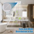 thumbnail image 3 of Funda PTLEVYN para extractor de baño, color blanco mate, 23 x 23 cm, 3 of 7