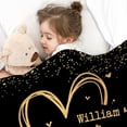 thumbnail image 5 of Personalized Blanket for Boyfriend and Girlfriend, Custom Throw Blanket with Name for Couple, Lover, Wife or Husband,50"x60", 5 of 5