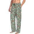 thumbnail image 6 of Honiee Retro Hippie Groovy Mushroom for men - a sleek fusion of Straight Pajama Pants, versatile Lounge Pants, and cozy Sleepwear, all rolled into one-Large, 6 of 6
