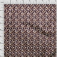 thumbnail image 4 of oneOone Velvet Brown Fabric Abstracts Dress Material Fabric Print Fabric By The Yard 58 Inch Wide, 4 of 5