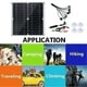 thumbnail image 4 of 12W 18V Solar Panel High Efficiency Mono Solar Battery Charger Panel with Type C Output for Car Ship Aircraft Outdoor, 4 of 5