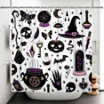thumbnail image 5 of Tchckioa Black White 36x72 Inch Shower Curtain for Bathroom,Halloween Waterproof Bath Curtain,Hooks Top, 5 of 8