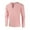 Pink, variant on QUINDOS Mens Shirts Men Fall And Winter Fashion Casual Cotton Linen Solid Pullover V Neck Sweater Sports Sweater Bottoming Comfy Leisure T-shirt
