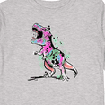 thumbnail image 4 of Inktastic Graffiti Paint Splatter T-rex Boys or Girls Long Sleeve Toddler T-Shirt, 4 of 5