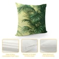 thumbnail image 4 of Acheng Short Plush Pillowcase 1 Piece - Palm Leaves with Lush Branches and Leaves, Tropical Jungle Palm Leaves with Charming Colors White, 4 of 5