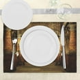 thumbnail image 3 of Ambesonne Gothic Place Mats Set of 4, Secret Passage Medieval, Standard Size, Brown and Red, 3 of 6